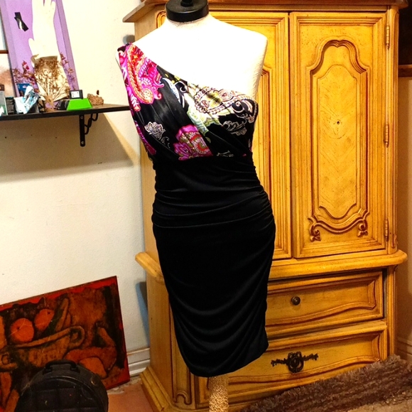 Womens Date night Dress one shoulder SPEECHLESS sz L Stretchy b43 - Picture 1 of 9